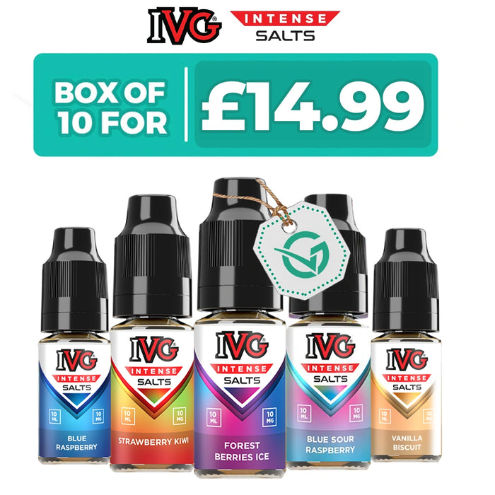 IVG Intense Salts Nic Salt - Pack of 10 x 10ml