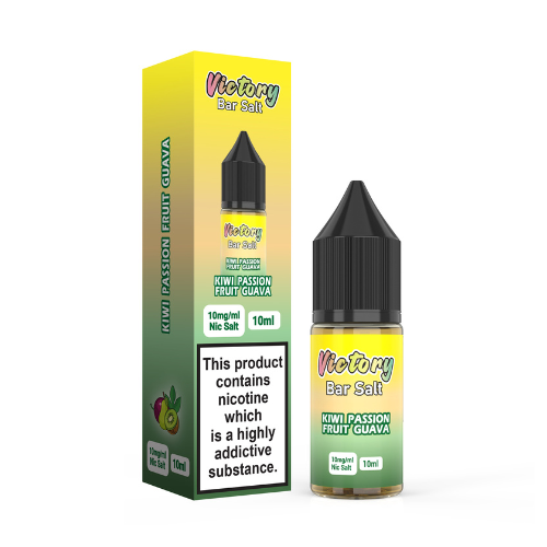 Kiwi Passion Fruit Guava 10ml Bar Salt Nic Salt E-Liquid By Victory Juice