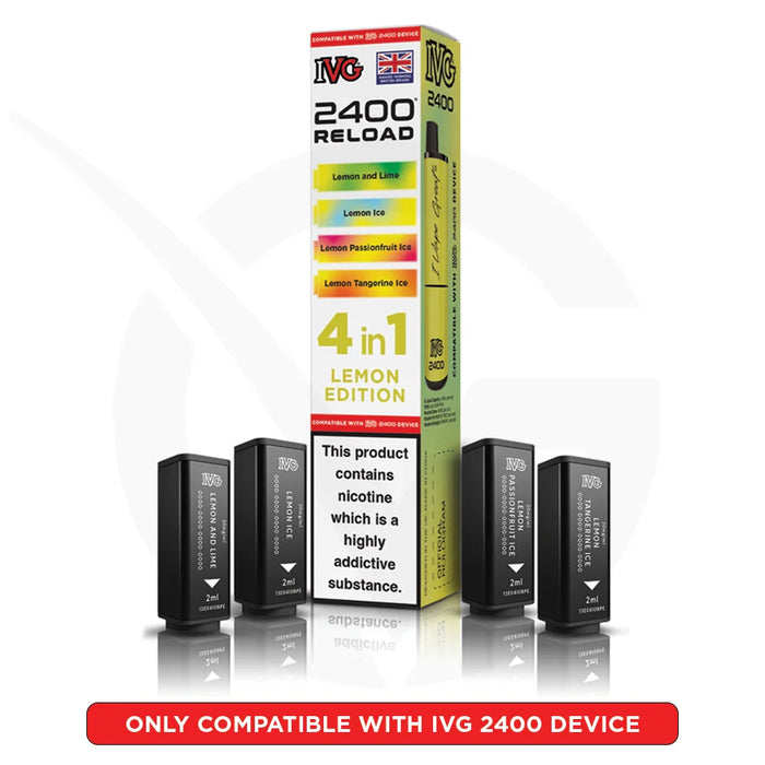 Lemon Edition IVG 2400 4-in-1 Reload Prefilled Pods