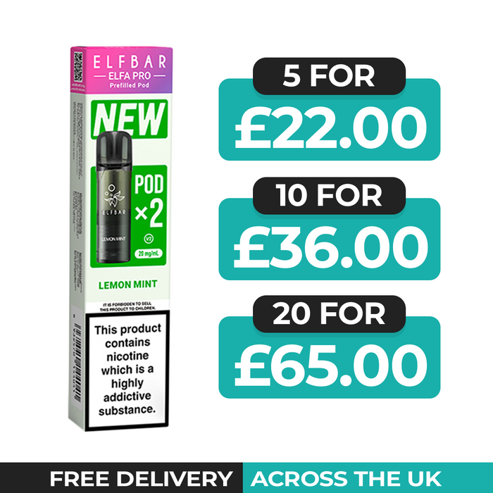 Lemon Mint Elfa Pro Prefilled Pods by Elf Bar