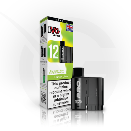 Lemon Lime Prefilled Pods By IVG Pro + Refill Containers
