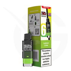 Lemon Lime Prefilled Pods by IVG SAVR + Refill Containers