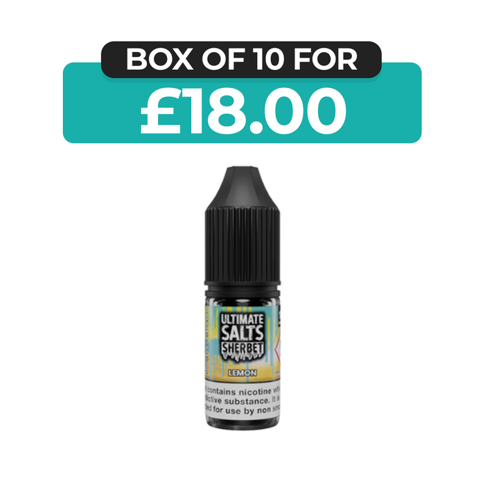 Lemon Sherbet 10ml Nic Salt E-Liquid by Ultimate Juice