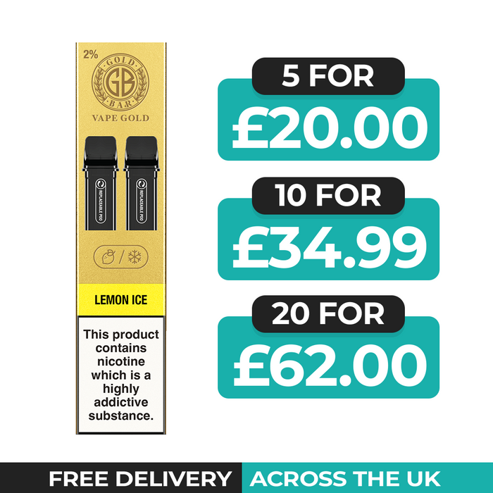 Gold Bar Reload Lemon Ice Refill Pods