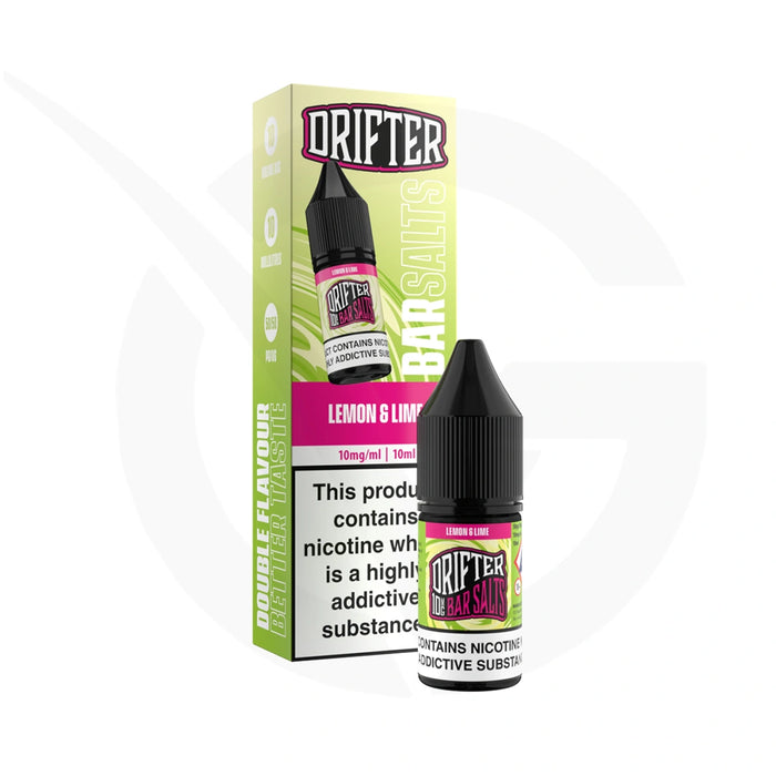 Lemon and Lime 10ml Nic Salt E-Liquid By Drifter
