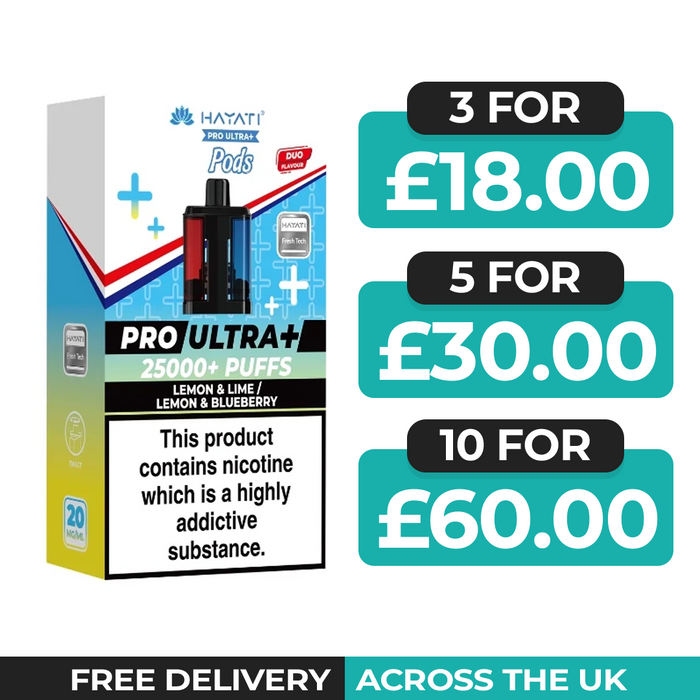 Hayati Pro Ultra Plus 25000 Lemon & Lime & Lemon & Blueberry Refill Pods