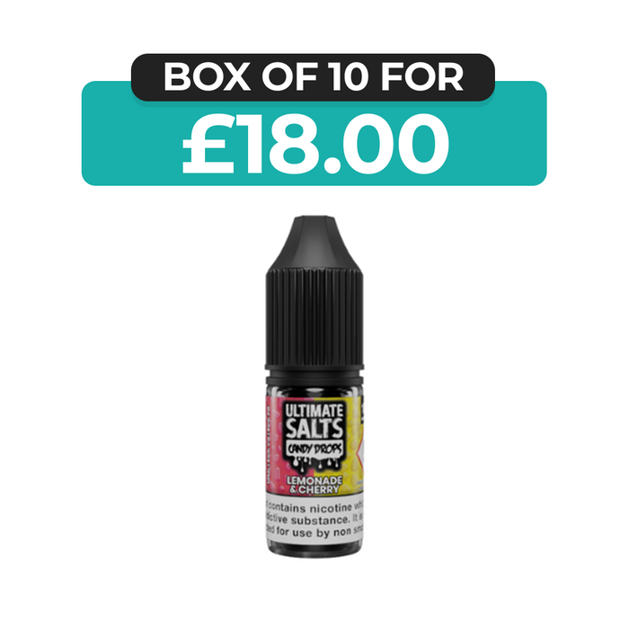 Lemonade & Cherry Candy Drops 10ml Nic Salt E-Liquid by Ultimate Juice