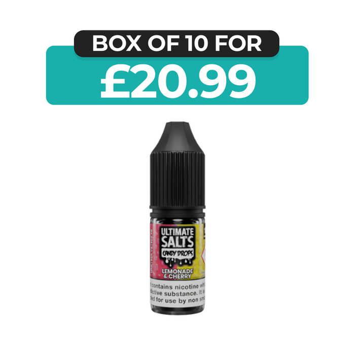 Lemonade & Cherry Candy Drops 10ml Nic Salt E-Liquid by Ultimate Juice