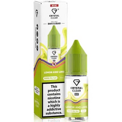 Lemon And Lime 10ml Nic Salt E-Liquid By Crystal Clear