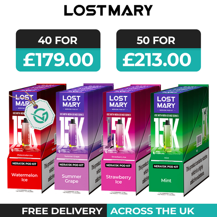 Lost Mary Nera 30000 Box of 5 & 10