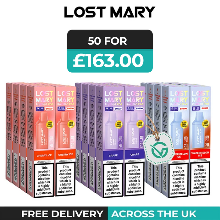 Lost Mary Bm600 Refill Pods - Box of 10, 20 & 40