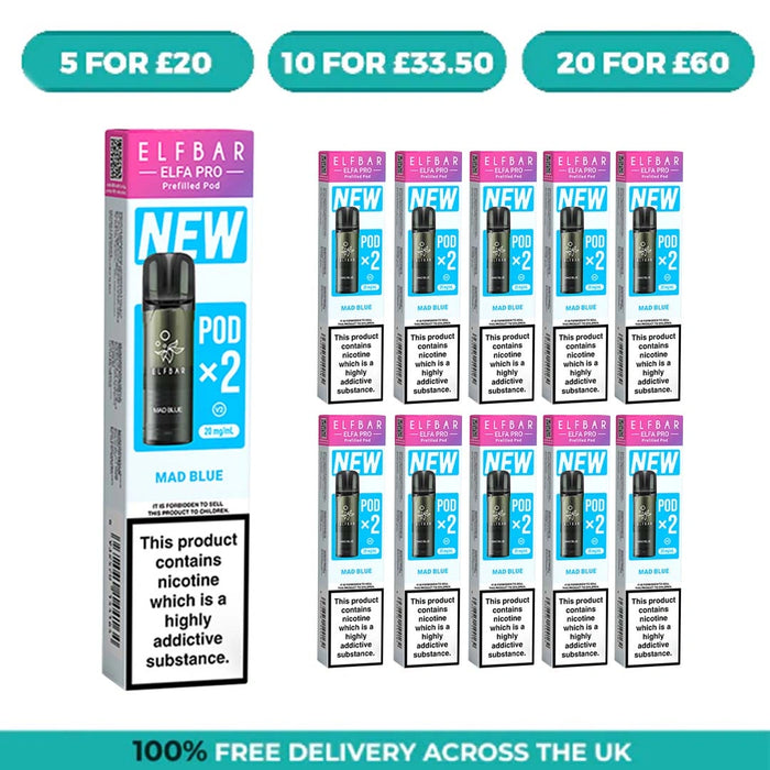 Mad Blue Elfa Pro Prefilled Pods by Elf Bar