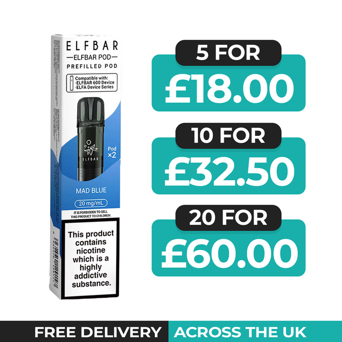 Elf Bar 600 Mad Blue Preflled Pods