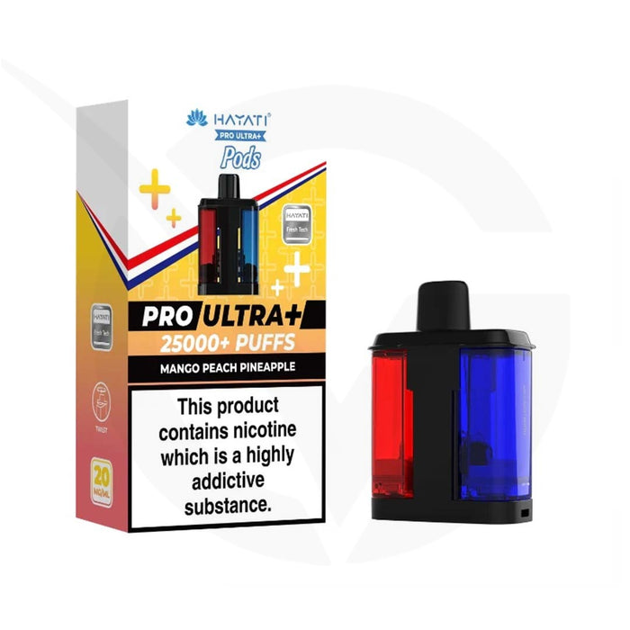 Mango Peach Pineapple Hayati Pro Ultra Plus 25000 Refill Pods