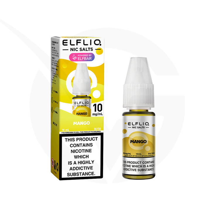 Mango 10ml Elfliq Nic Salt E-Liquid by Elf Bar