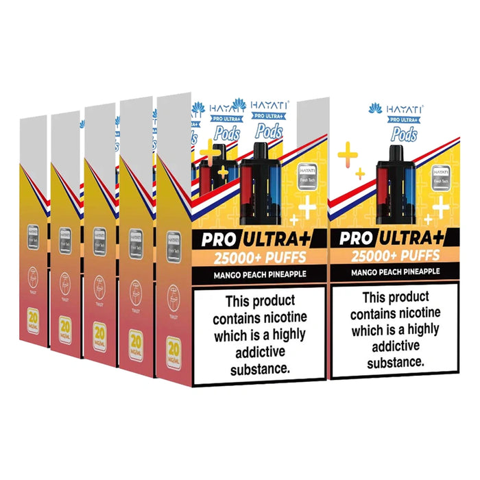 Hayati Pro Ultra Plus 25000 Puffs Pods Box of 5