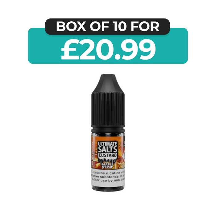 Maple Syrup Custard 100ml Shortfill E-Liquid by Ultimate Juice