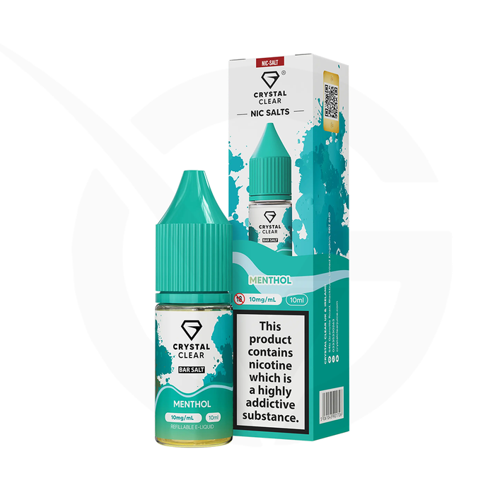 Menthol Nic Salt E-Liquid By Crystal Clear