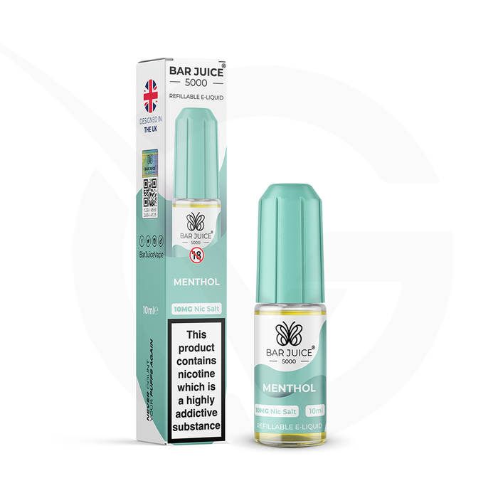 Menthol Nic Salt E-Liquid By Bar Juice 5000