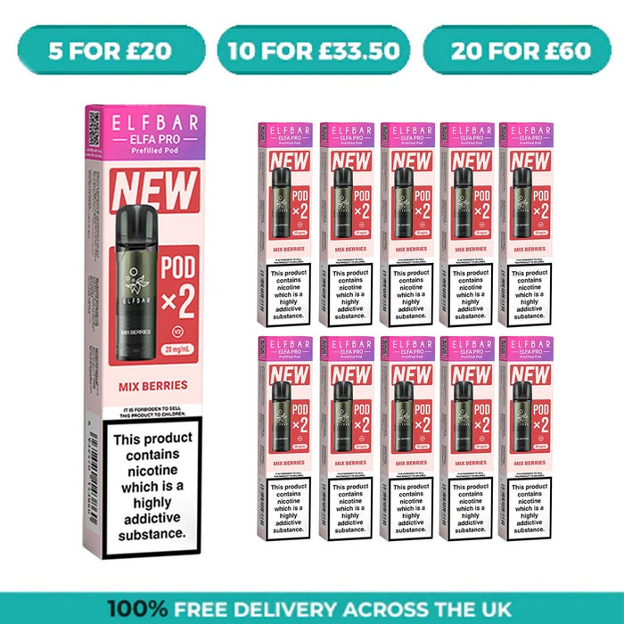 Mixed Berries Pro Elfa Prefilled Pods by Elf Bar
