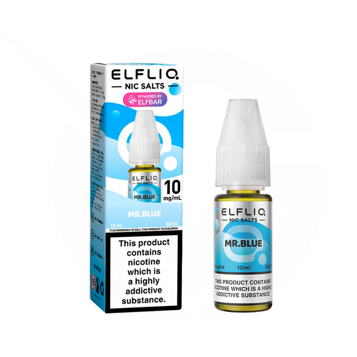 Mr Blue 10ml Elfliq Nic Salt E-Liquid By Elf Bar