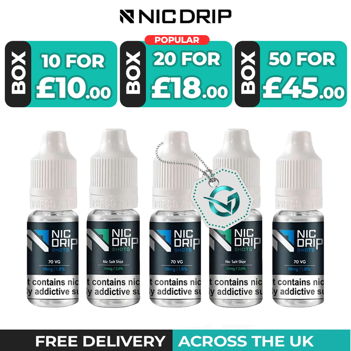 Nic Drip Nicotine Shots (Nic Shots)