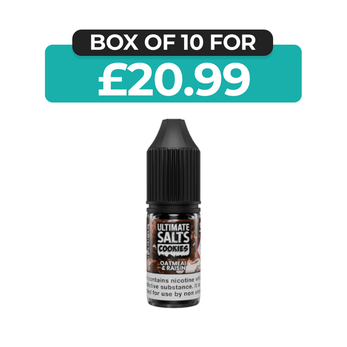 Oatmeal & Raisin Cookies 10ml Nic Salt E-Liquid by Ultimate Juice