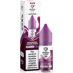 Passionfruit Orange Guava 10ml Nic Salt E-Liquid By Crystal Clear