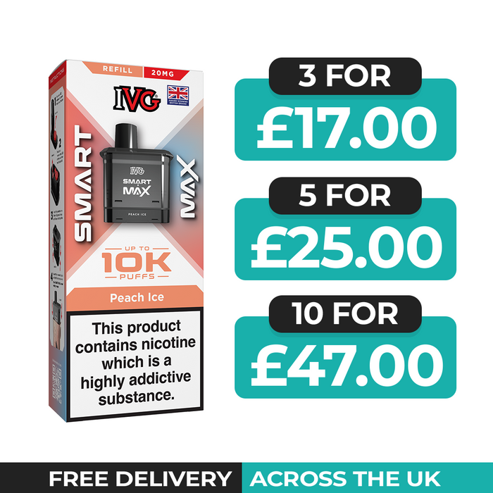IVG Smart Max Peach Ice Refill Pods
