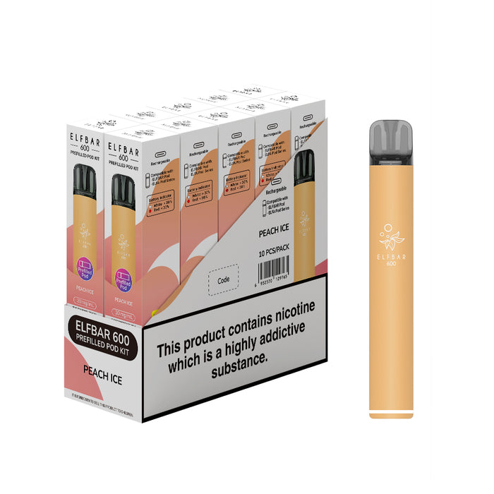 Elf Bar 600 Prefilled Pod Kit - Box of 10