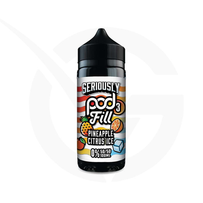 Pineapple Citrus Ice 100ml Shortfill E-liquid by Seriously Pod Fill 3