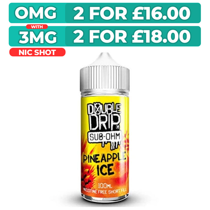 Pine Apple Ice 100ml Shortfill E-Liquid By Double Drip