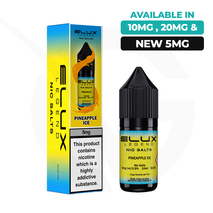 Pineapple Ice 10ml Nic Salt E-liquid By Elux Legend