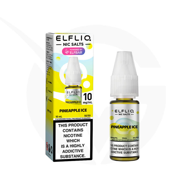 Pineapple Ice 10ml Elfliq Nic Salt E-Liquid by Elf Bar