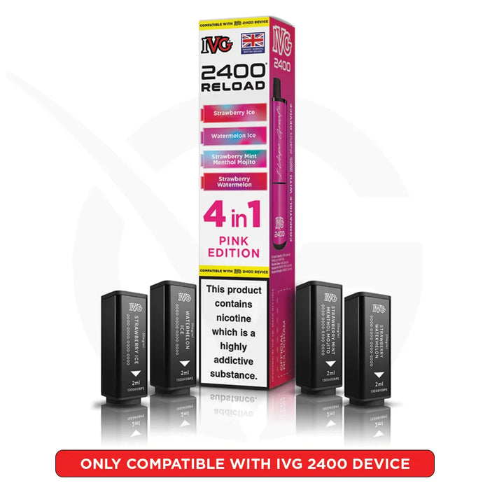 Pink Edition IVG 2400 Reload Prefilled Pods