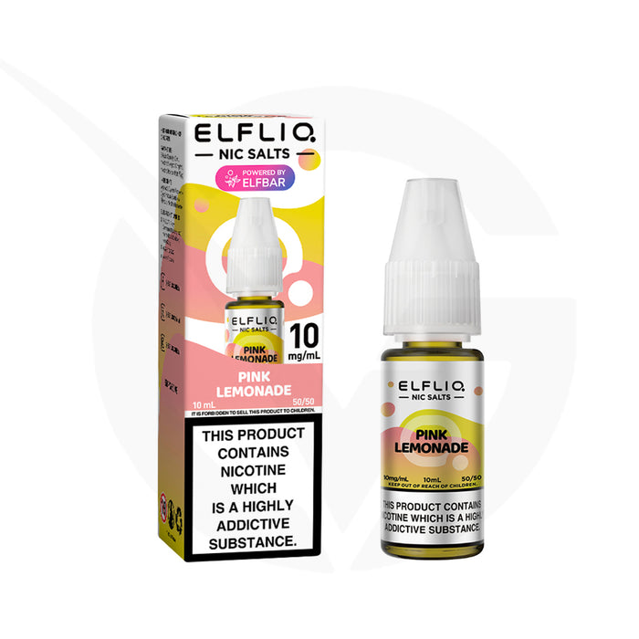 Pink Lemonade 10ml Elfliq Nic Salt E-Liquid by Elf Bar