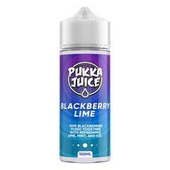 Blackberry Lime Shortfill E-Liquid By Pukka Juice