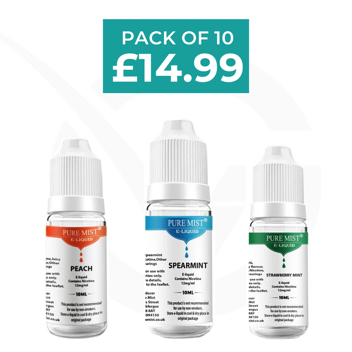 Pure Mist 10ML E Liquid - Pack Of 10