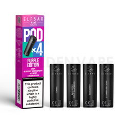 Purple Edition 4 in 1 Prefilled Pods By Elf Bar