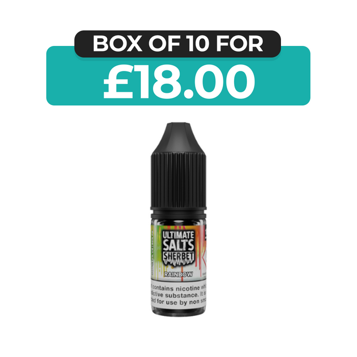 Rainbow Sherbet 10ml Nic Salt E-Liquid by  Ultimate Juice