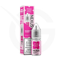 Raspberry Gummy Nic Salt E-Liquid By Pod Salt Nexus