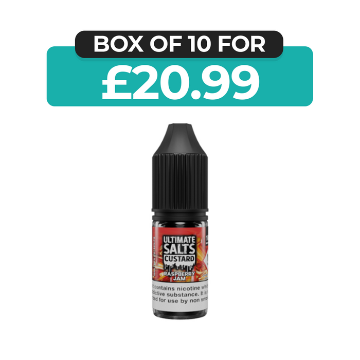 Raspberry Jam Custard 10ml Nic Salt E-Liquid by Ultimate Juice