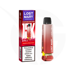 Raspberry Watermelon Prefilled Pods by Lost Mary Nera15k + Refill Container
