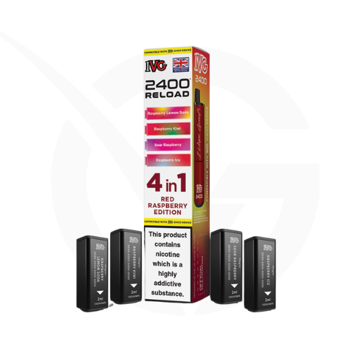 Red Raspberry Edition Prefilled Pods By IVG 2400 Reload