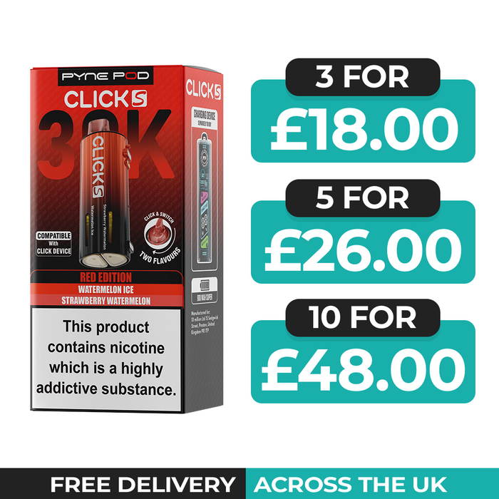 Pyne Pod Click S 30K Red Edition Refill Pods