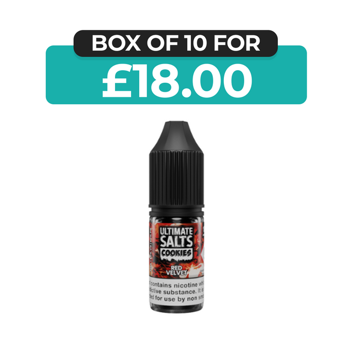 Red Velvet Cookies 10ml Nic Salt E-Liquid by Ultimate Juice