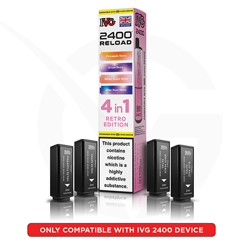 Retro Edition IVG 2400 4-in-1 refill Pods