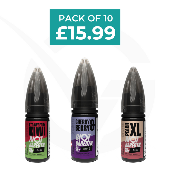 Riot Squad Bar Edition Nic Salt E-Liquids - Pack of 10