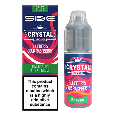 Blueberry Sour Raspberry 10ml Nic Salt E-Liquid by SKE Crystal