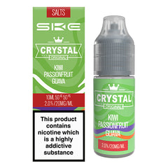 Kiwi Passionfruit Gvava Nic Salt E-Liquid by SKE Crystal